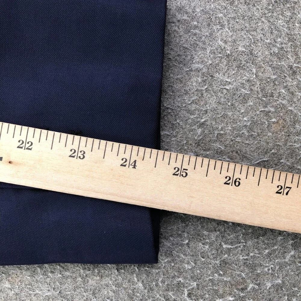 Marzoni Suit Jacket Mens 38 Blue Wool Solid 2 Button Italy Business Formal